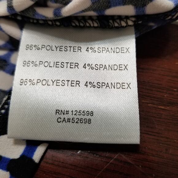 NWOT-Ellen Tracy Multicolor Twisted Front At Bodice V-Neck Maxi Sun Dress Size S - Picture 8 of 9